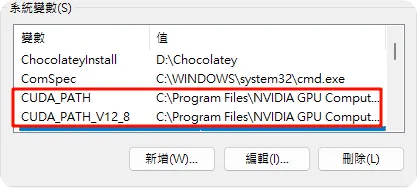 環境變數檢查